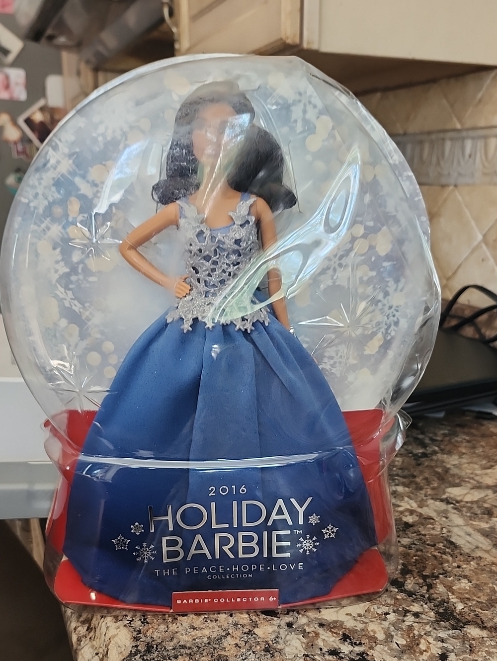 Barbie Holiday Doll in Blue and Silver Gown